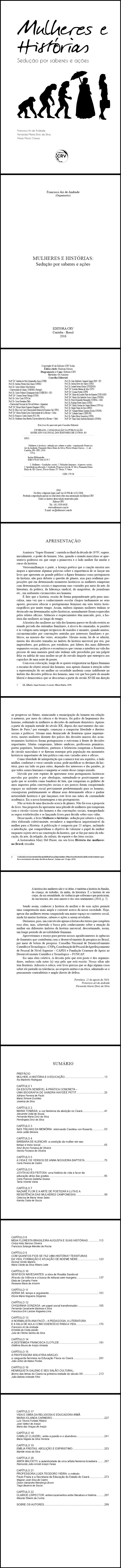 MULHERES E HISTÓRIAS:<br>sedução por saberes e ações 